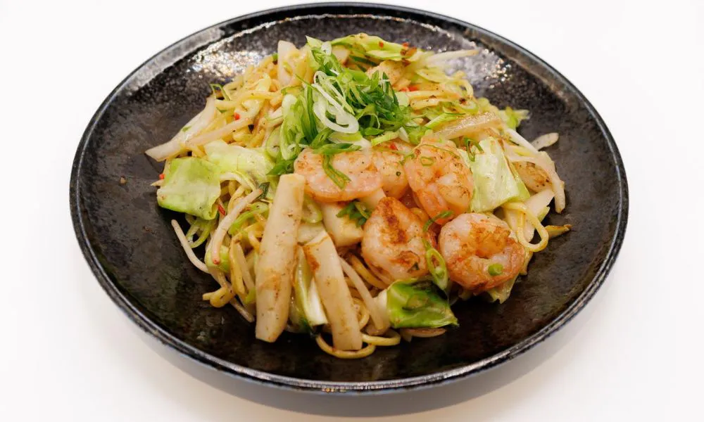 Seafood Shio Yakisoba at Chibo, a Japanese Restaurant in Torrance